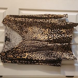 CDP & Co Animal Print Sweater with bead design